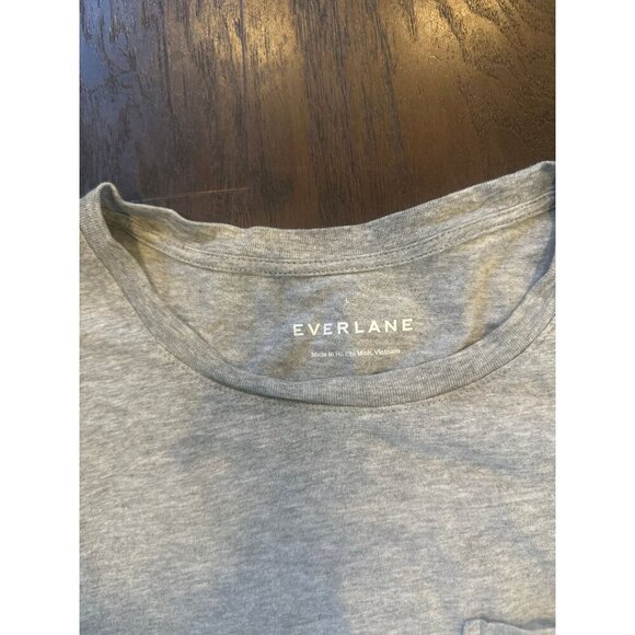 Everlane gray women’s large‎ long sleeve crop top -b11 - Picture 2 of 3
